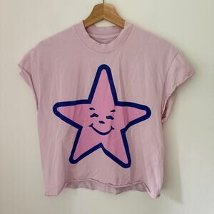 Ass Pizza Star Logo Cropped T Shirt Sz Small